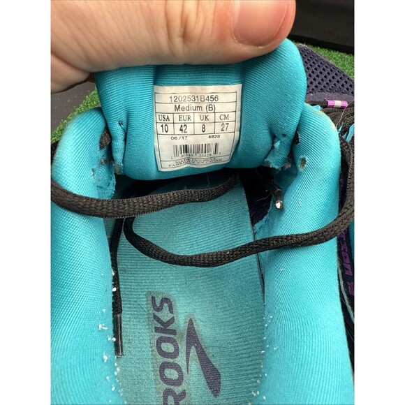 Size 10‎ Brooks Womens Addiction 13 Navy Running Sneakers Shoes - Picture 6 of 11